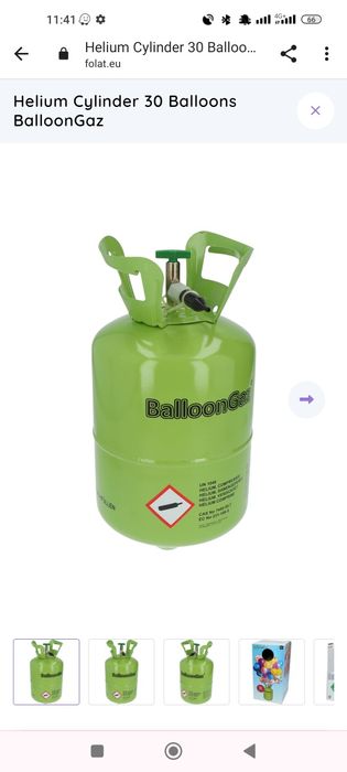 Heliu 80 baloane. Transport rapid!