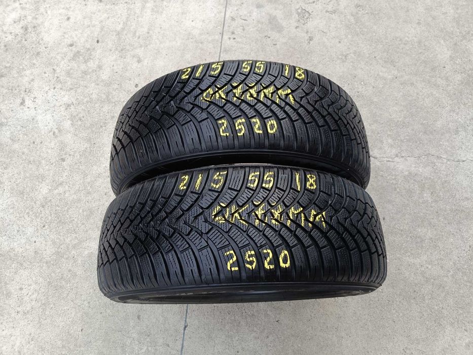 Doua anvelope de iarna 215 55 18 falken eurowinter HS 01 cu 7,8 mm