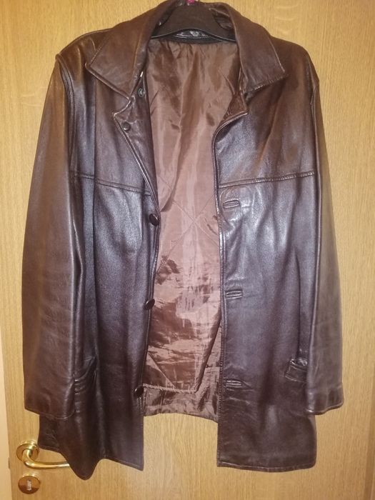 Haina din piele cu captuseala