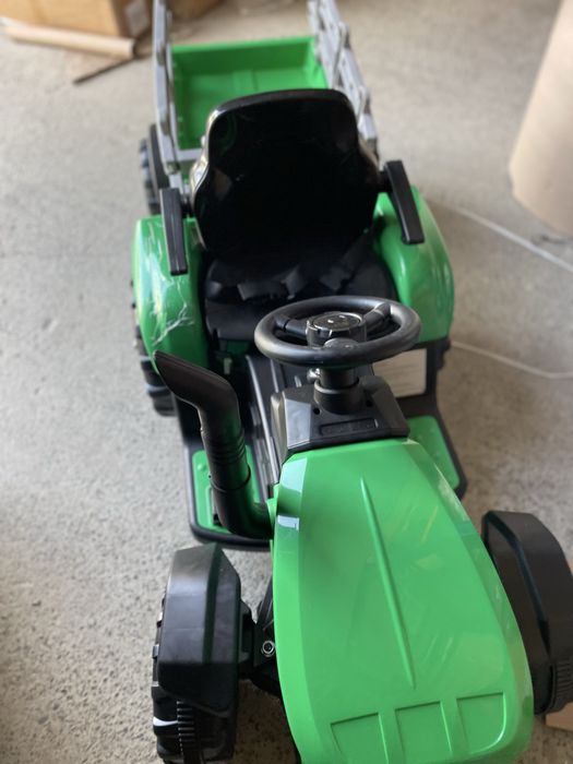 Tractor electric copii Nichiduta Track Green 90W cu telecomanda  12V