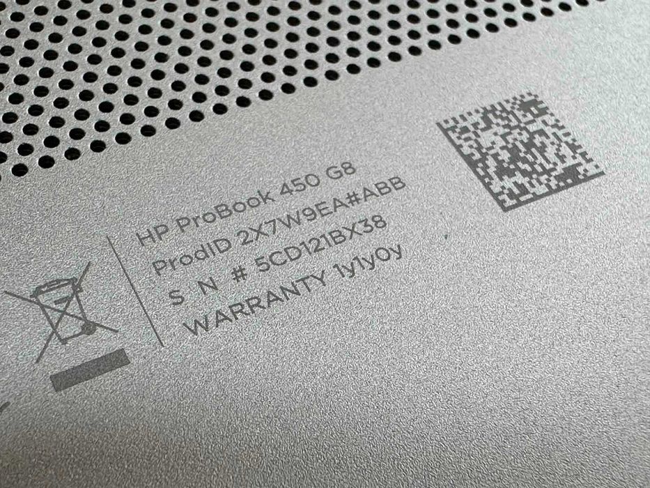 HP Probook 450 G8 i7-1165G7 16GB RAM 512GB SSD Nvidia MX450