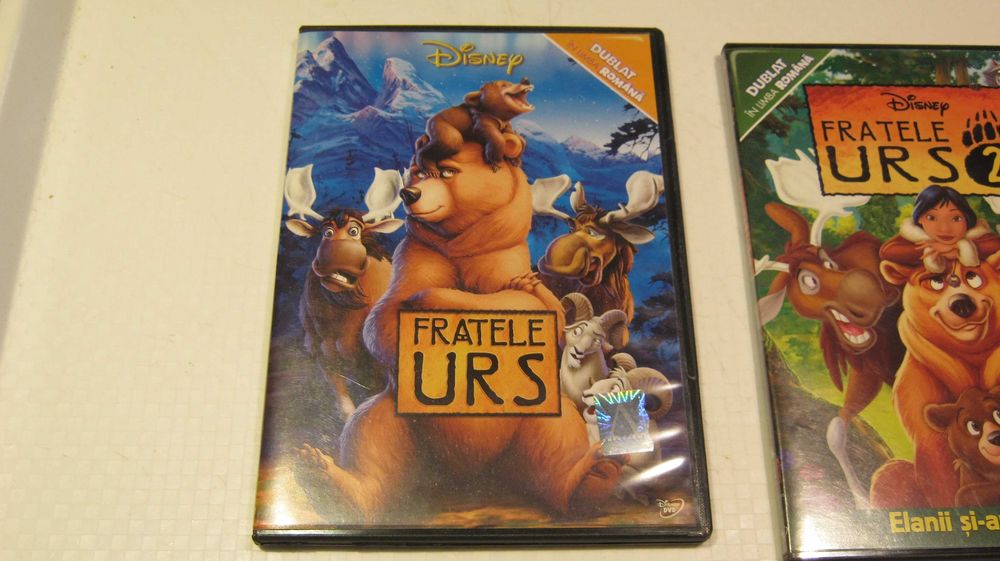 Lot 2 DVD/FRATELE URS/2,6 ore desene animate dublate in Romana..