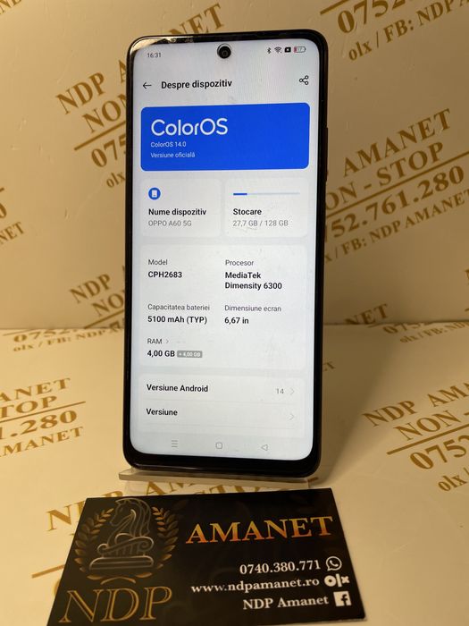 NDP Amanet Braila Oppo A60 128gb (42375)