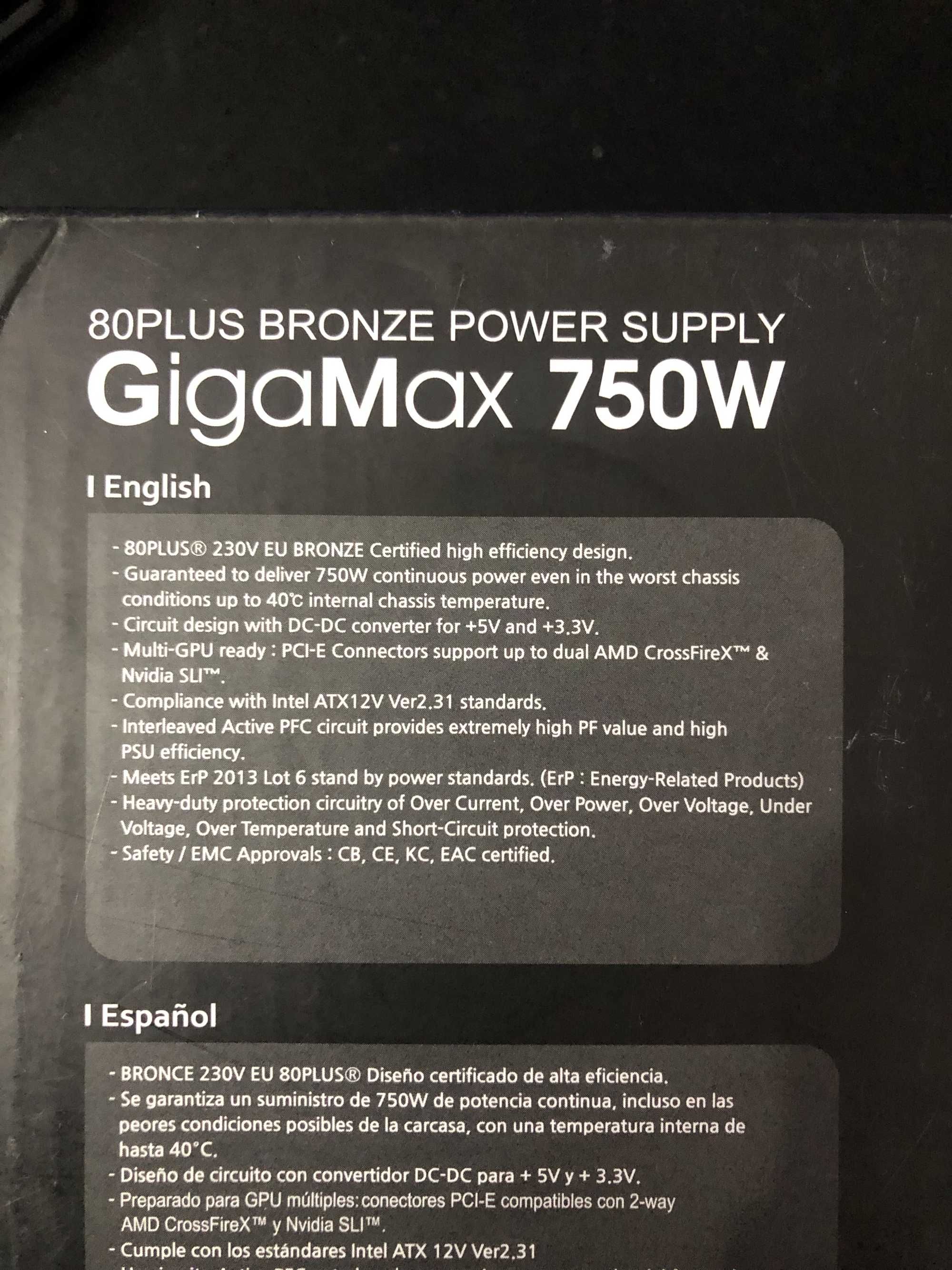 Блок питания Zalman GigaMax 750W