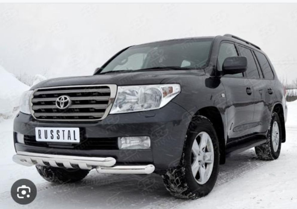 Защита бампера Тойота Ленд Крузер 200