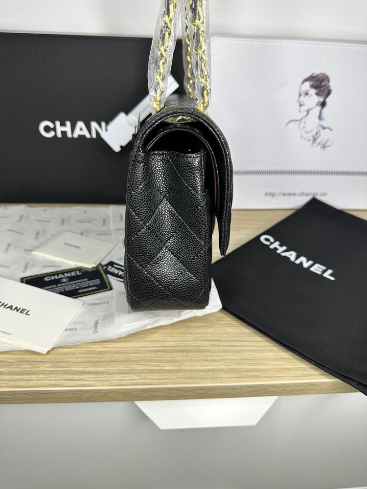 Geanta lux CHANEL piele naturala 100% cutie si saculet cadou