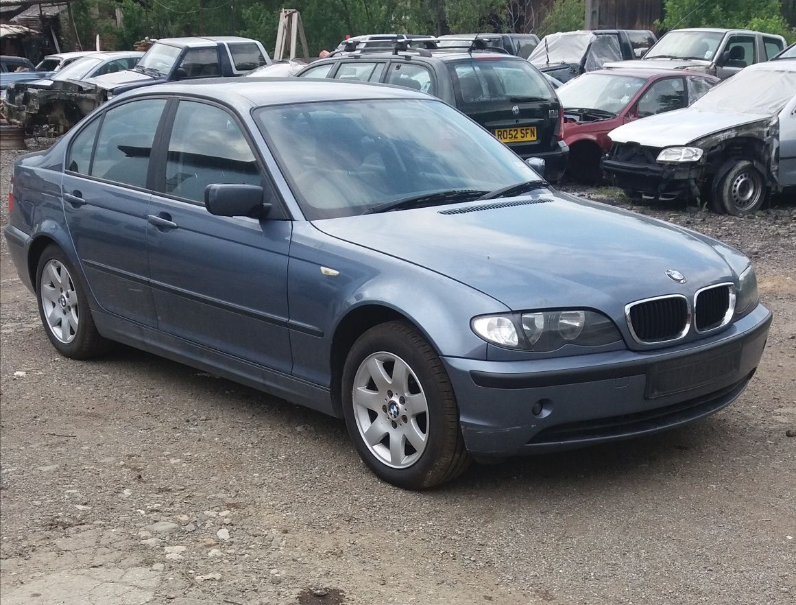 Macara stanga fata bmw E46 320d portiera usa stahlblau metalic