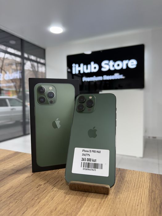 iPhone 13 Pro Max • 256GB/77% Green,Айфон 13 Про Макс •256гб/77% Жасыл