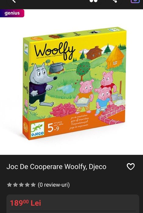 Joc Woolfy Djeco, 5-9 ani
