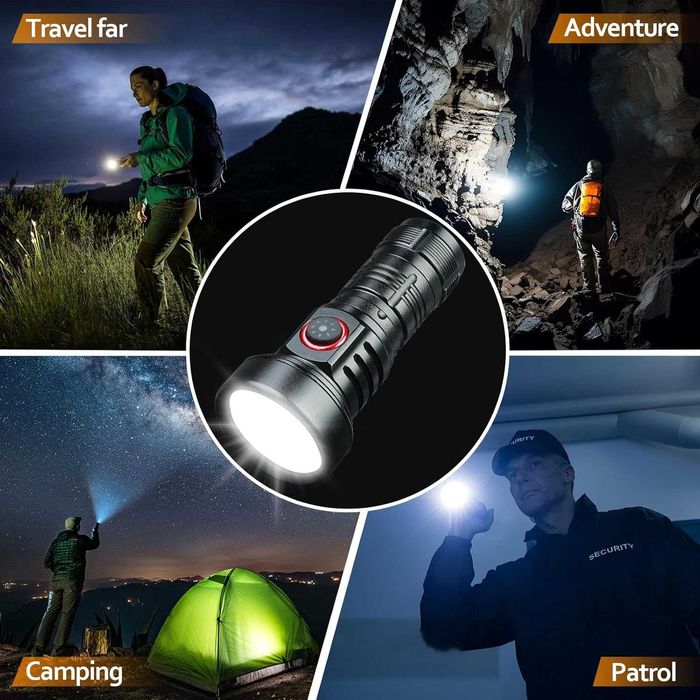 Lanternă Puternica Wurkkos 5 leduri, 5 moduri 2000 lumeni