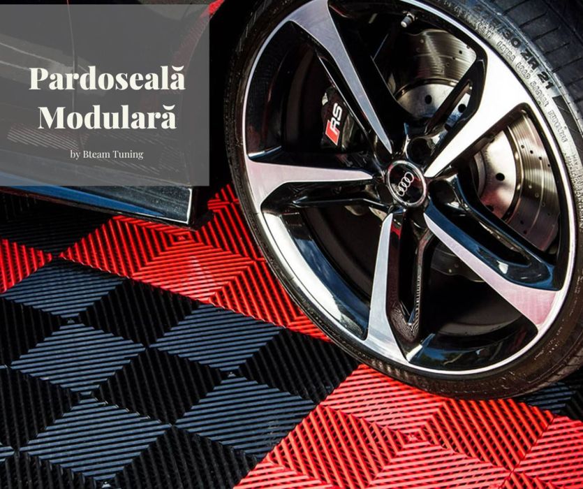 Pardoseala Modulara pentru Garaj Service Detailing