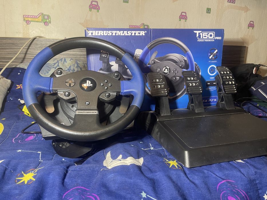 Игровой руль Thrustmaster T150 + педали T3PA