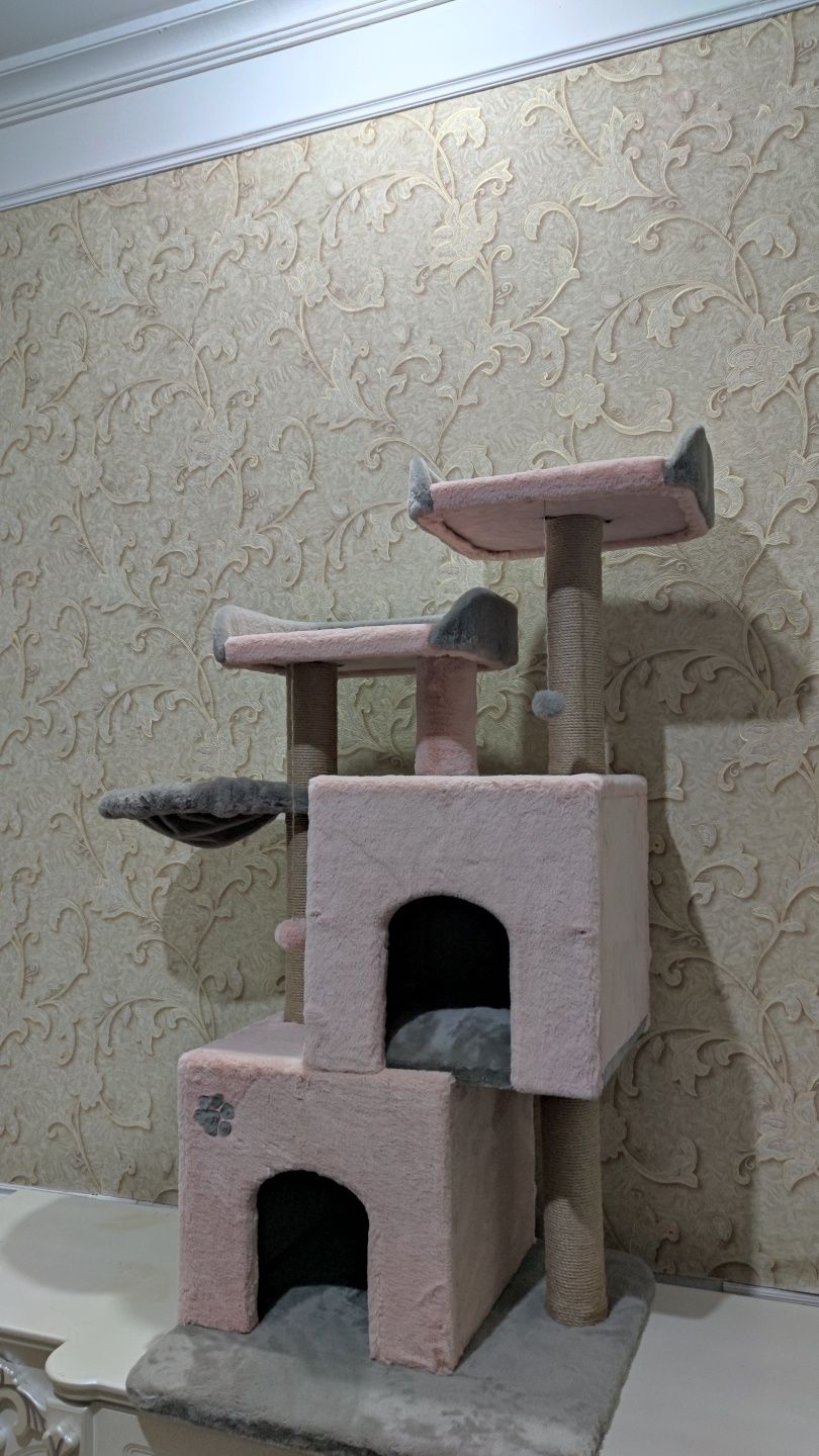 Домик для кошек. Игровой комплекс для кошки и кота. Зоодомики