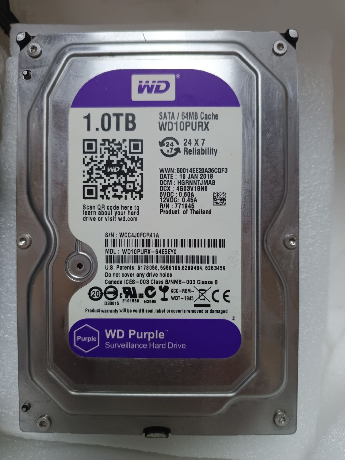 Жёсткий диск HDD 3'5" для видеонаблюдения