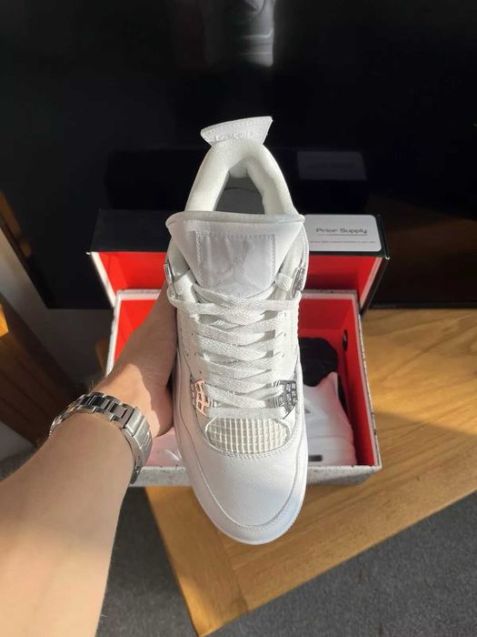 #SALE# Jordan 4 " Pure Money " Metalic Silver Editie Limitata