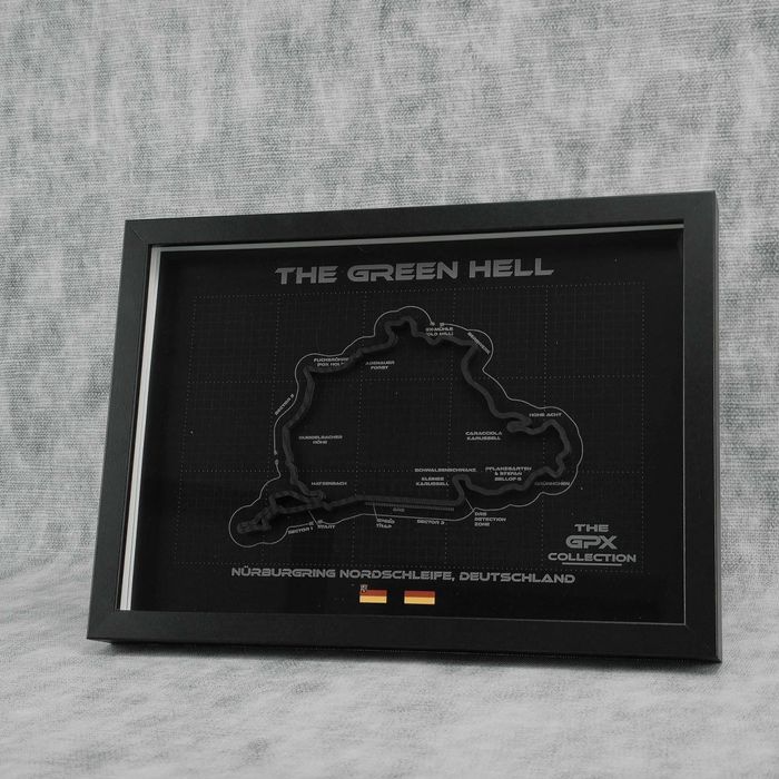 Nürburgring – Hartă 3D circuit Formula 1 German GP • GPX Collection