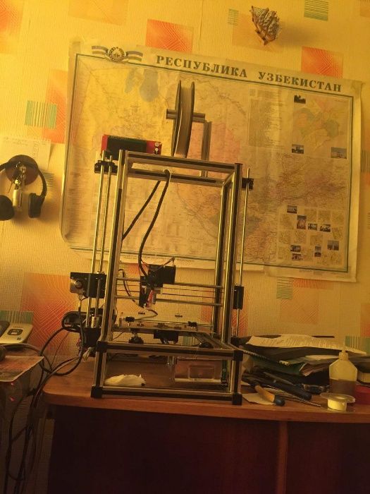 Бизнес* и для дома 3д принтер 3D Prusa i3 printer на АЛЛЮМИНЕВОЙ раме