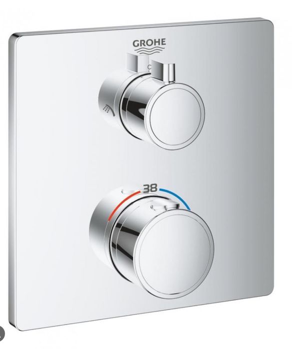 Set baterie dus ingropata grohe cu termostat