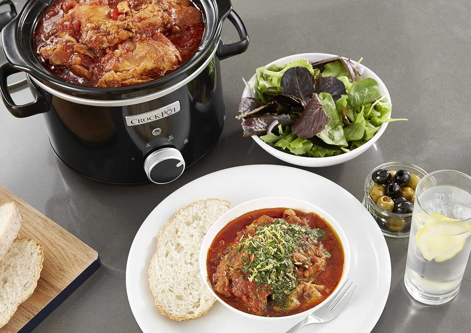 Slow cooker Crock Pot 2.4L compact, ideal 1-2 persoane | 062695