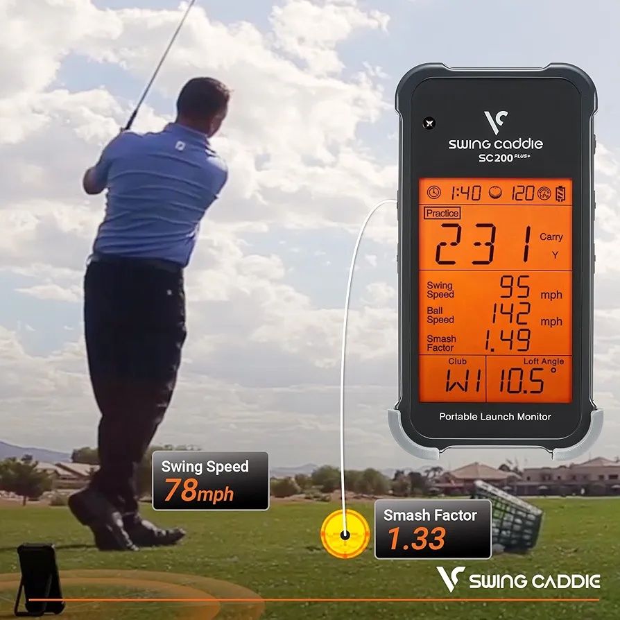 Monitor de lansare Swing Caddy SC200+  pentru golf. (NOU)