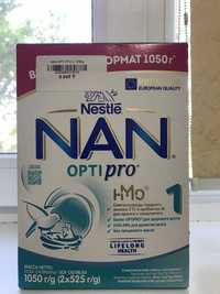 Продам смесь NAN OptiPro 0-6 мес 1050гр