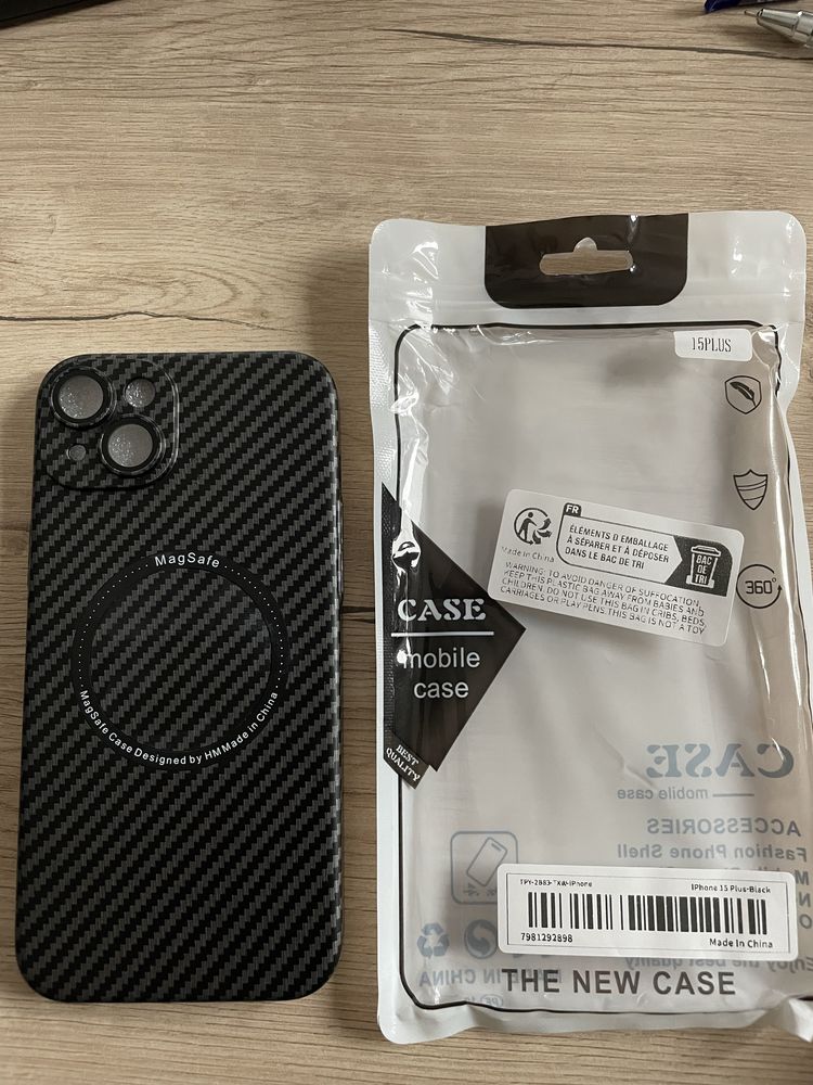 Протектор и кълъф за Iphone 15 plus