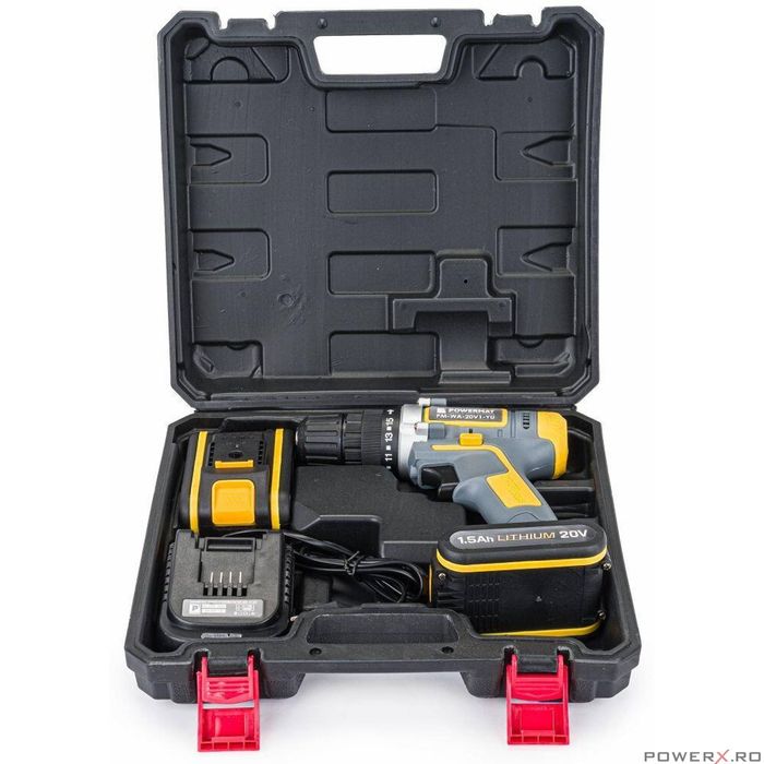 Filetanta 2 acumulatori 20V 1.5Ah, masina pentru gaurit, bormasina,