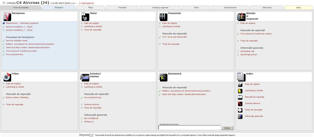 Program scheme electrice si mecanica reparatie auto Vivid Haynes Pro