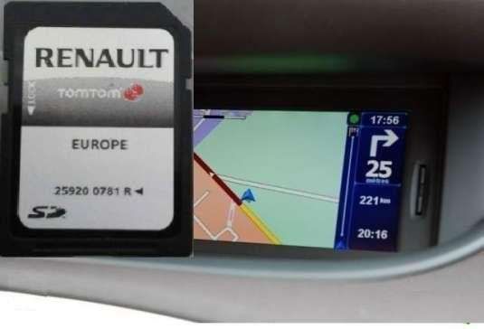 SD Card Renault Harti GPS Activare Android Auto CarPlay RLink Tomtom