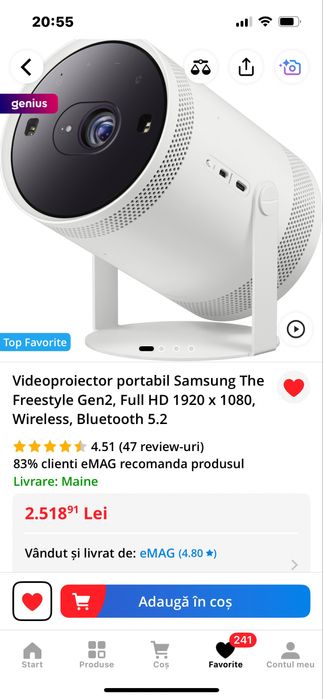 Videoproiector portabil Samsung