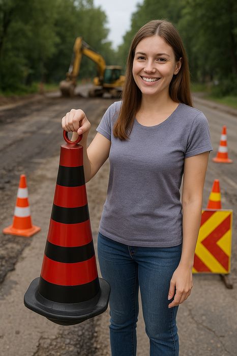 Конус не падающи для дорожных работ ресторанов парковок