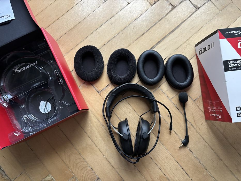 Casti gaming HyperX Cloud II, Gri