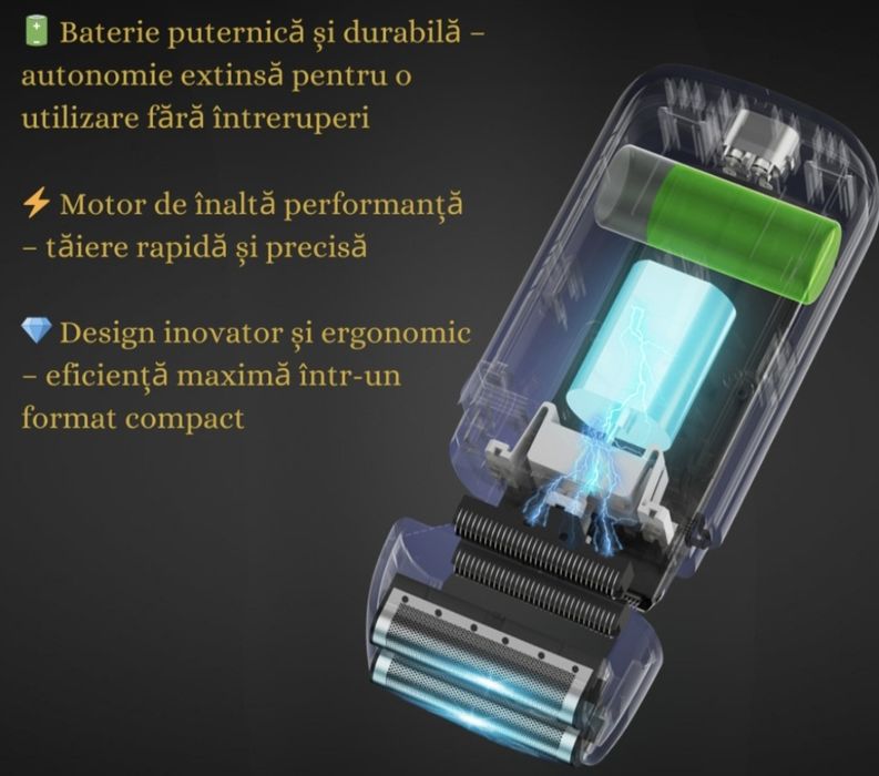 Aparat de Ras Electric Profesional WMARK Model Supreme, 8000 RPM