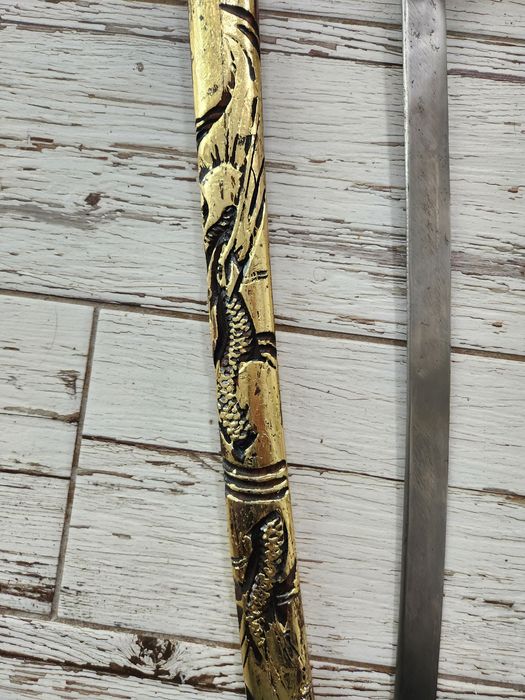 Приказен меч, солиден, с дървена дръжка с дървена кания