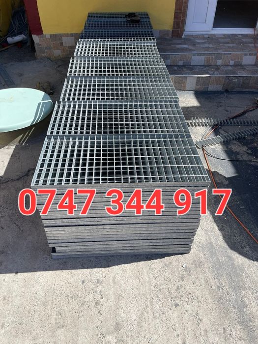 Vând trepte zincate la orice dimensiune pentru scări metalice facem la