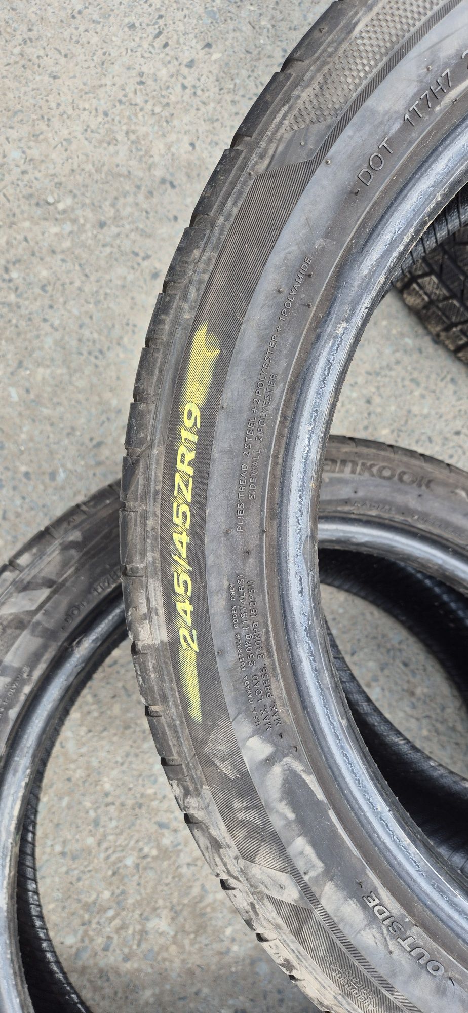 245 45 19 Pirelli/Hankook dot 2023/2022 Vara