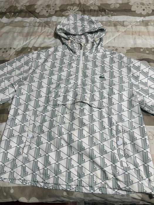 Оригинално яке ветровка лакоста лимитирана серия монограм