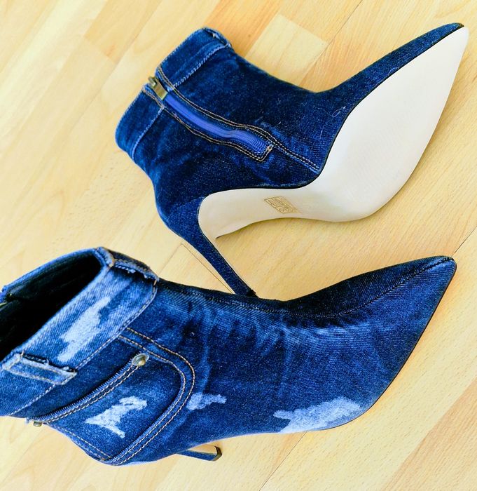 Botine elegante blugi super model import Italia