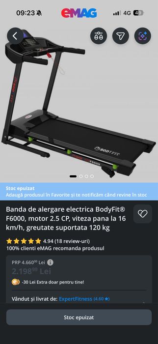 Banda de alergare compacta