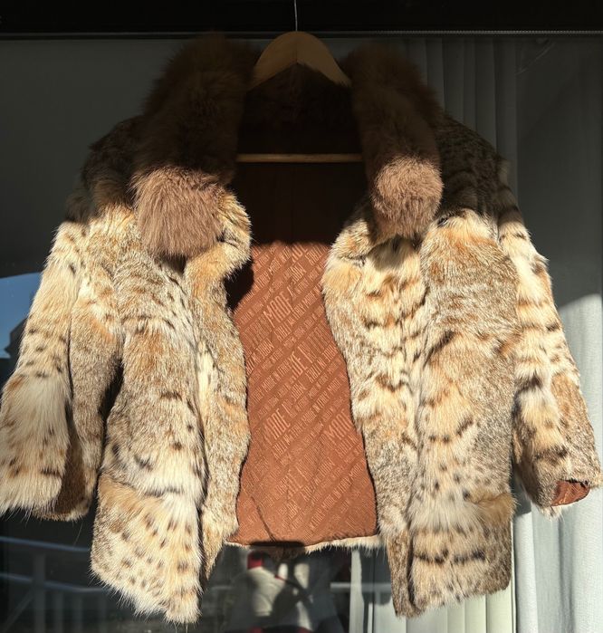 Haină scurtă de blană lynx