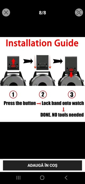 Brățări si folie Garmin fenix 8, 51mm