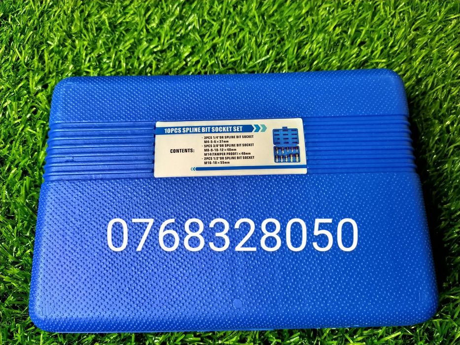 SET BITI M SPLINE  1/2 1/4 10 Piese, Material de Inaltă Calitate
