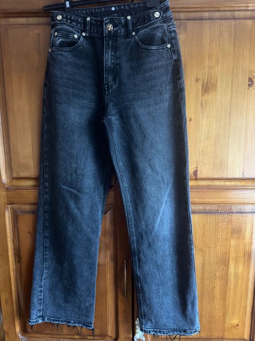 Черни дънки с висока талия