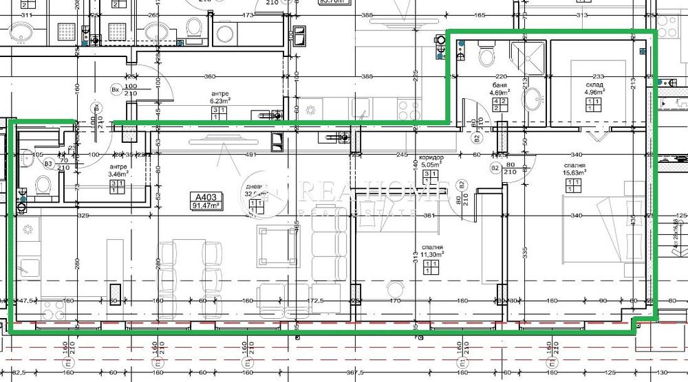 Продава се Тристаен апартамент в София, Малинова долина - 112 кв.м за 1547 €/кв.м - Снимка #2