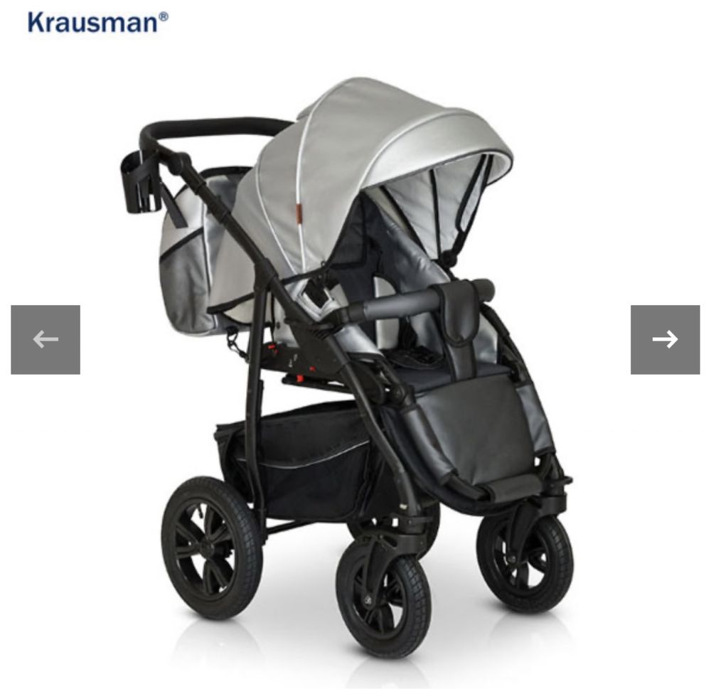 Krausman - Carucior 3 in 1 Trend Pro Silver