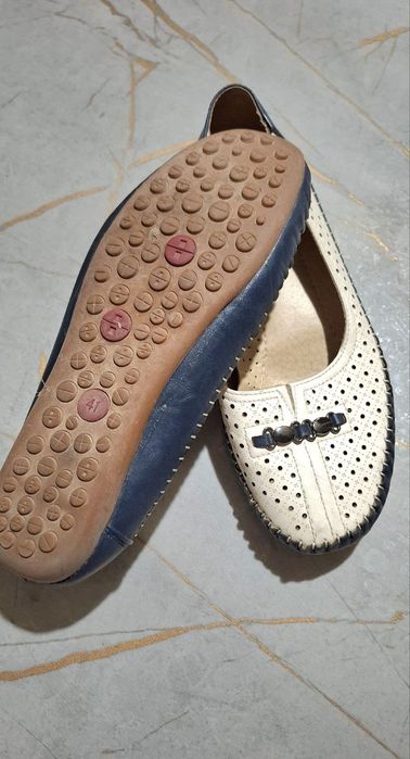 Женские туфли ,макасины или балетки, кожа. Размер 41