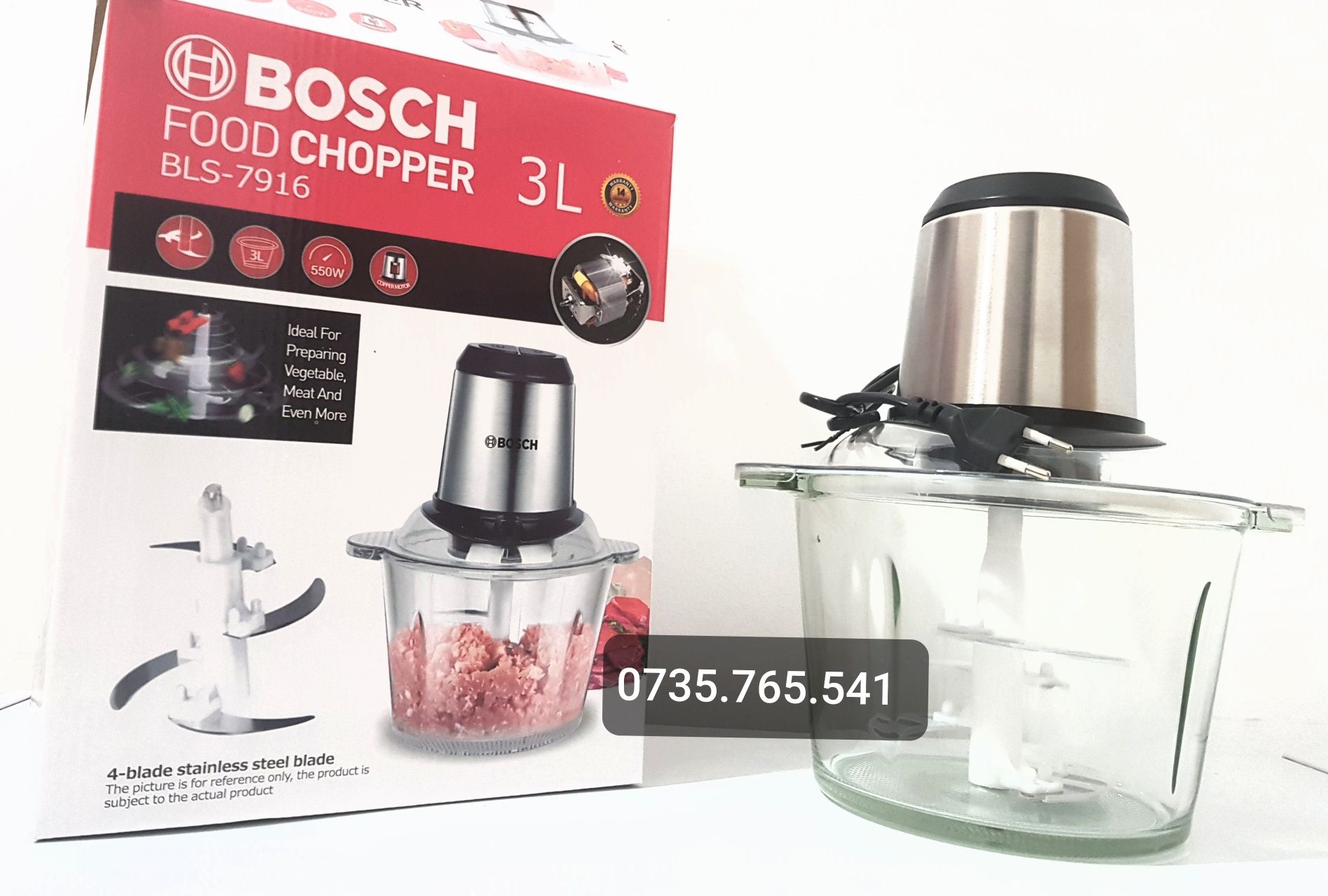 Tocator electric maruntitor Chopper  blender legume carne bol 3L