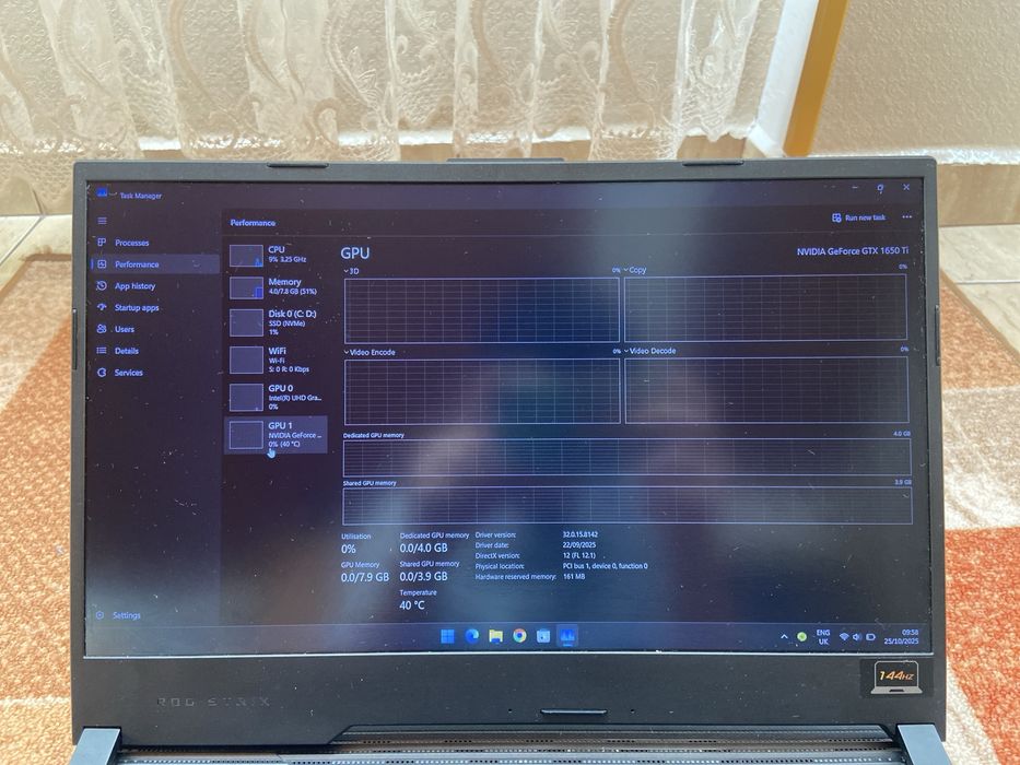 Продавам геймърски лаптоп Asus ROG Strix G512L_GS12LI
