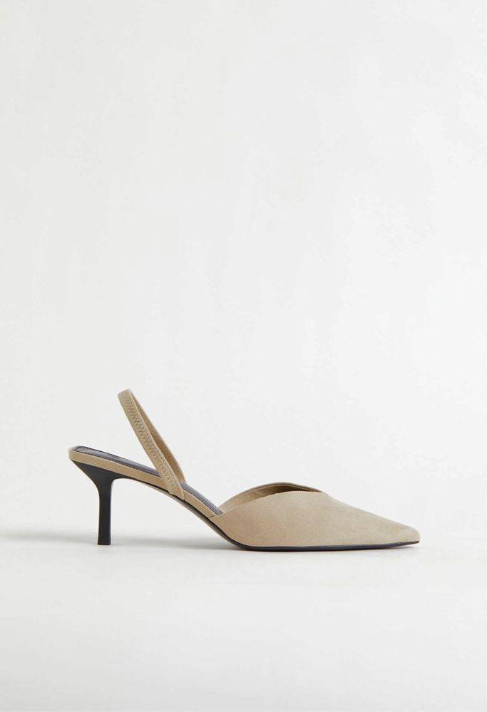 Pantofi stiletto cu bareta la calcai, masura 40, noi, cu eticheta