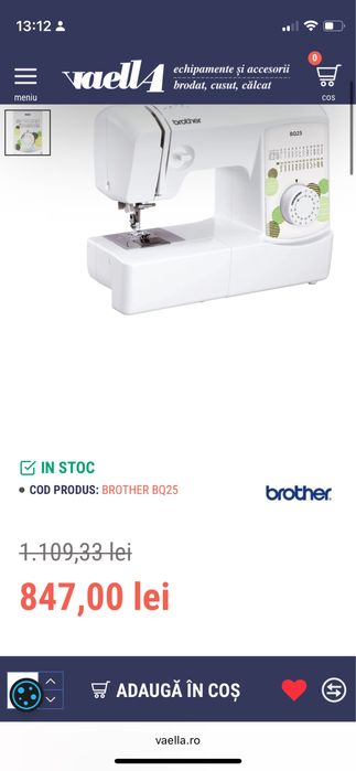 Masina de cusut Brother BQ25